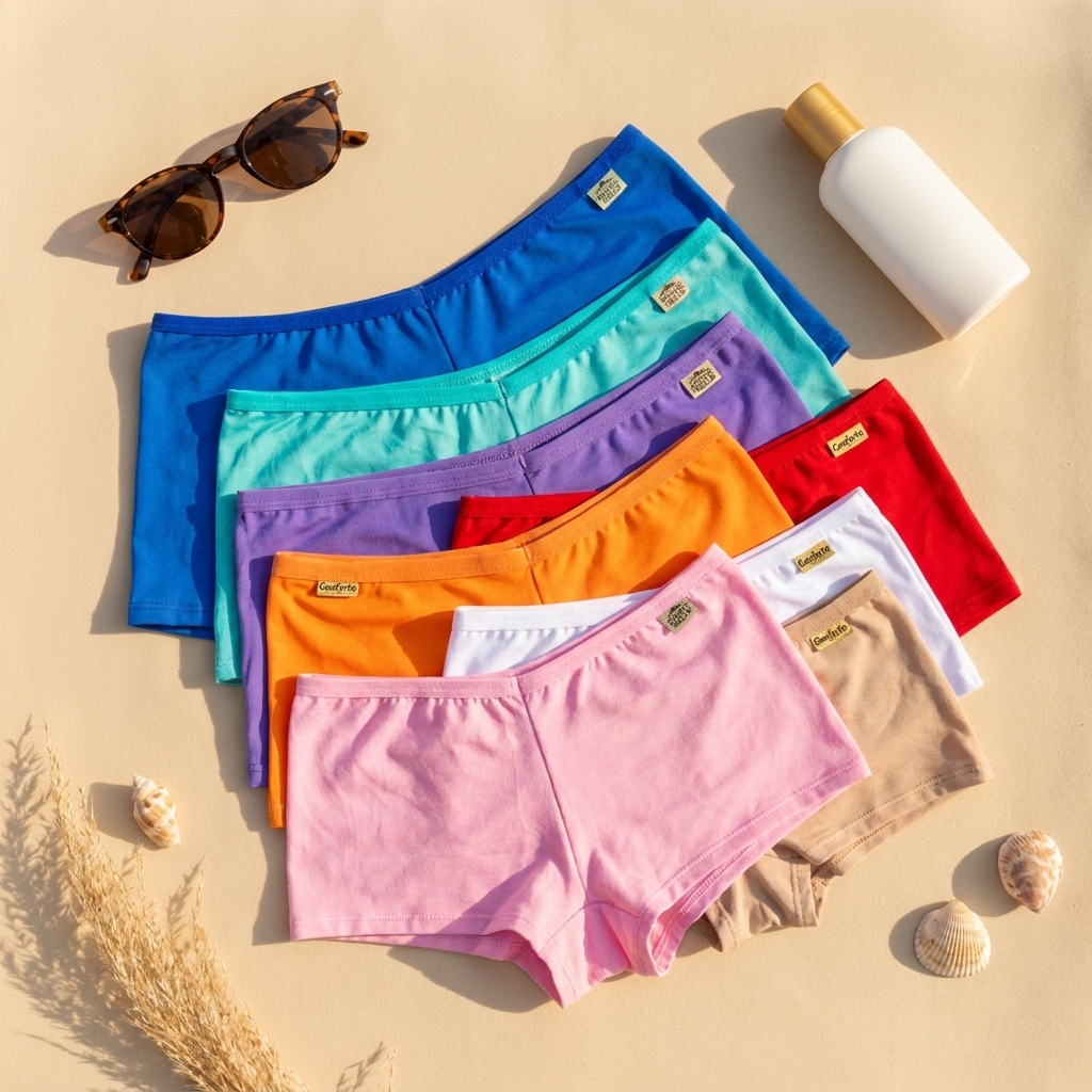 Kit Shortinho Estilo Cueca Conforto