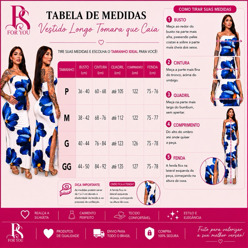 VESTIDO LONGO TOMARA QUE CAIA FLORAL