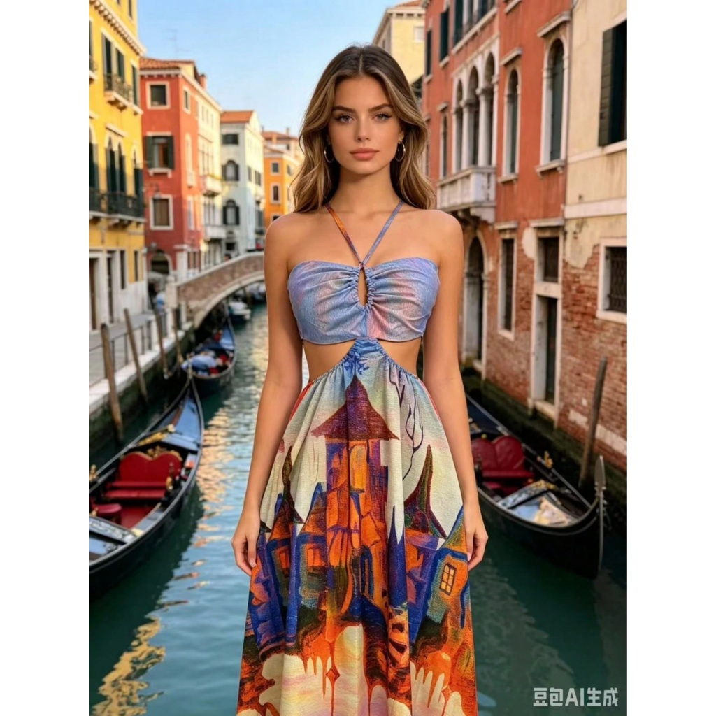 Vestido longo com bojo boho